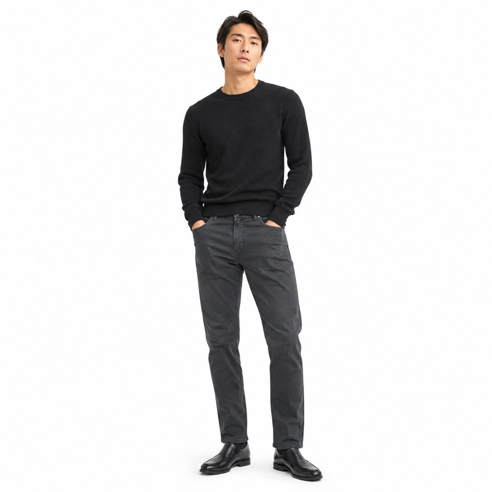 BOSS Hugo Boss Men Delaware Chino Pants Dark Gray 33/32 Slim Fit Business Casual